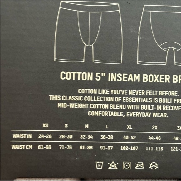 SKIMS Men’s 5” Boxer Brief 3-Pack Heather Multi Size XL New in box Waist 40-42” - Picture 8 of 8